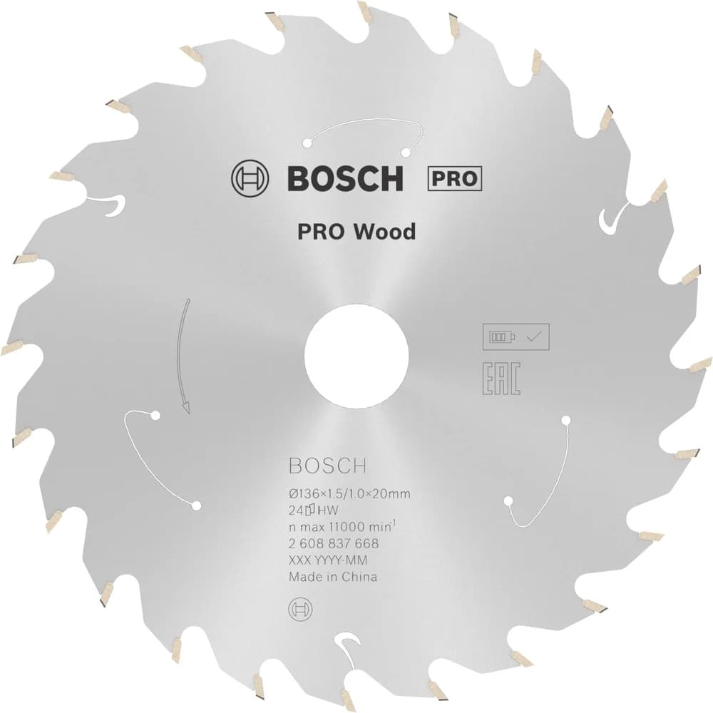 BOSCH Kreissägeblatt »PRO Wood« 136,0 mm 24