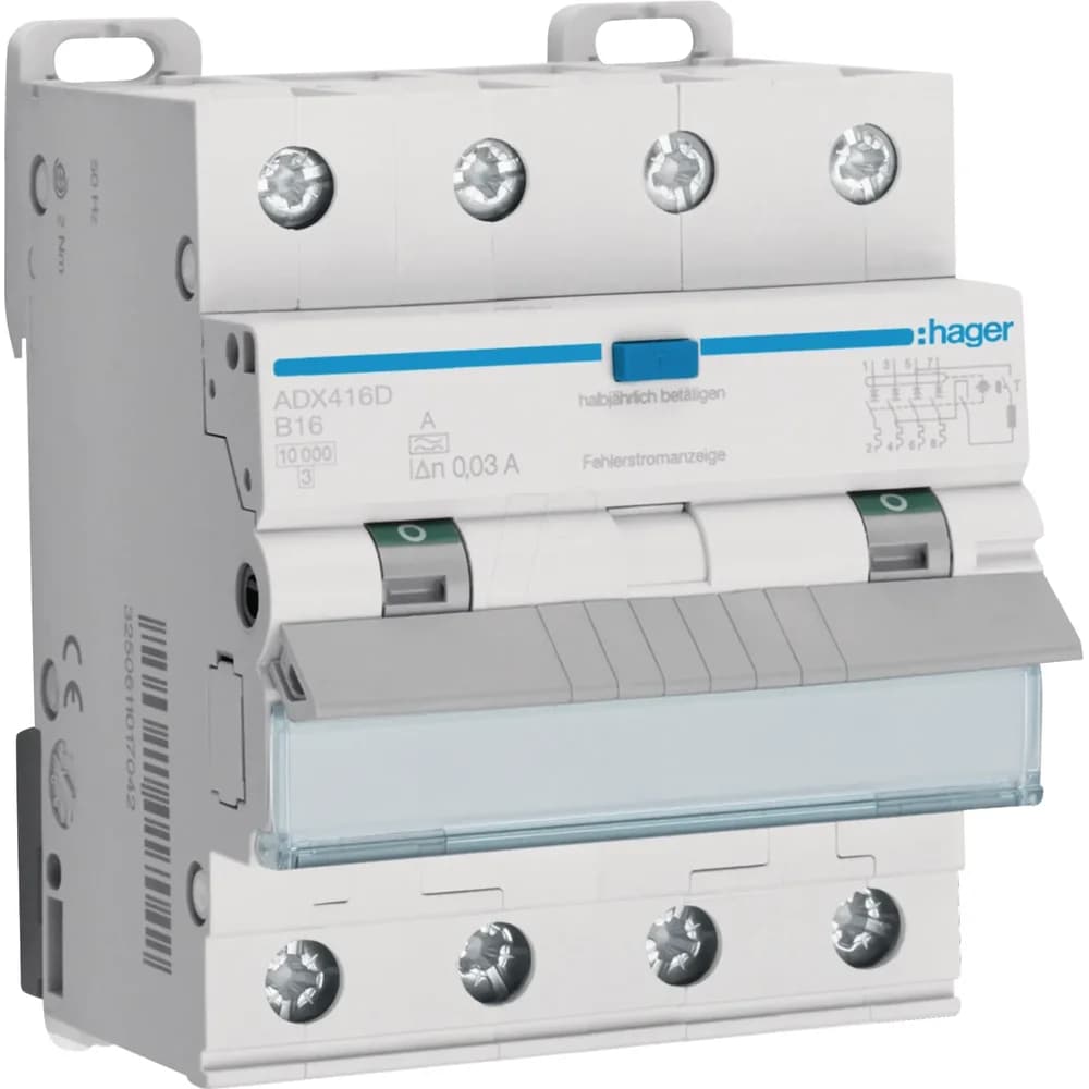 Hager FI/LS-Schalter ADX416D