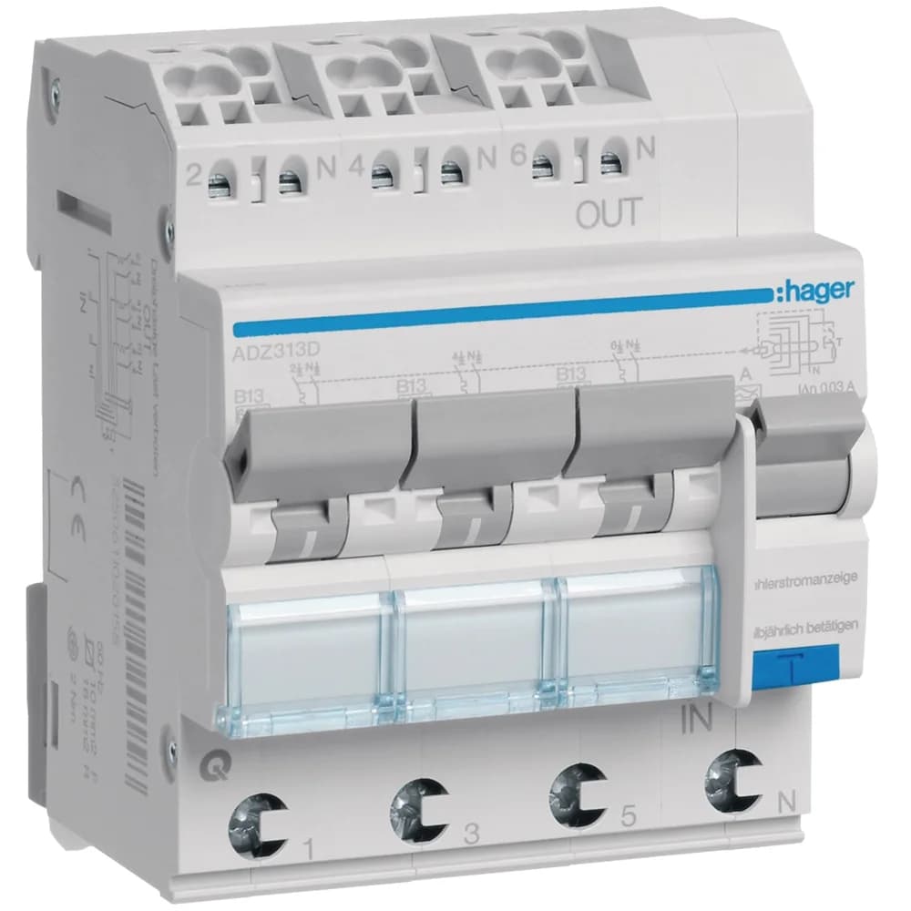 Hager FI/LS-Schalter ADZ313D