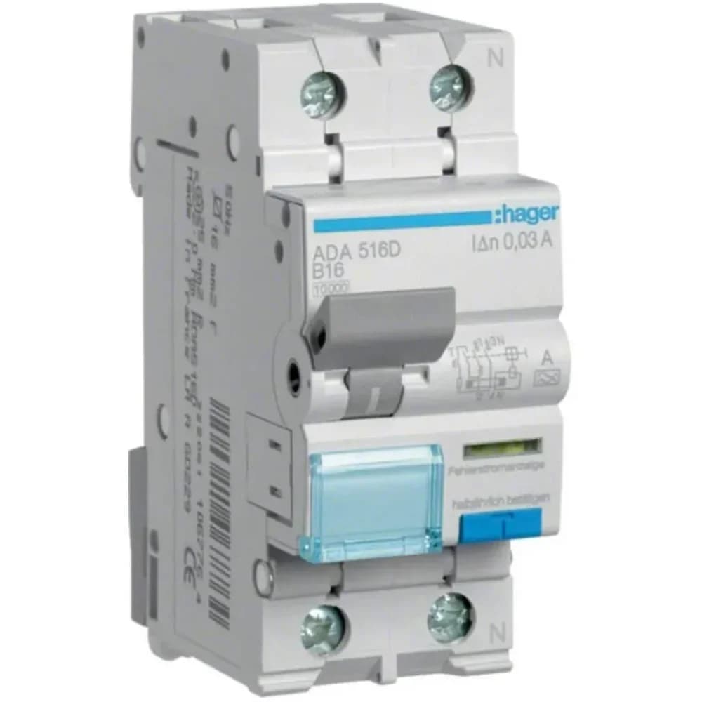 Hager FI/LS-Schalter ADA516D