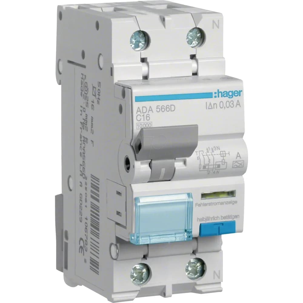 Hager FI/LS-Schalter ADA566D