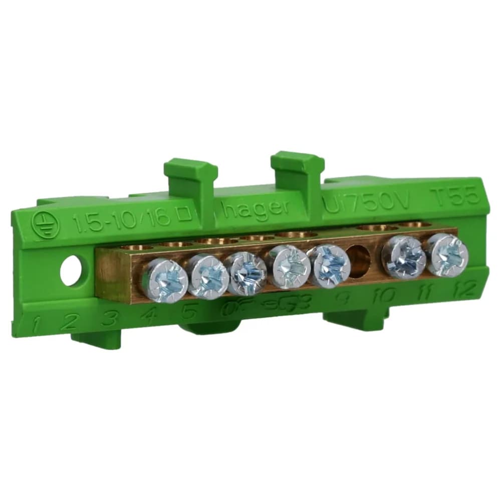 Hager PE-Messingklemme KM07E