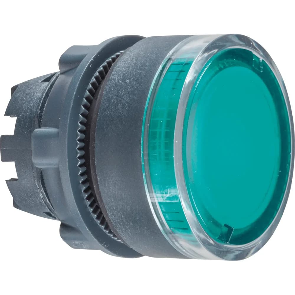 Illuminated pushbutton head