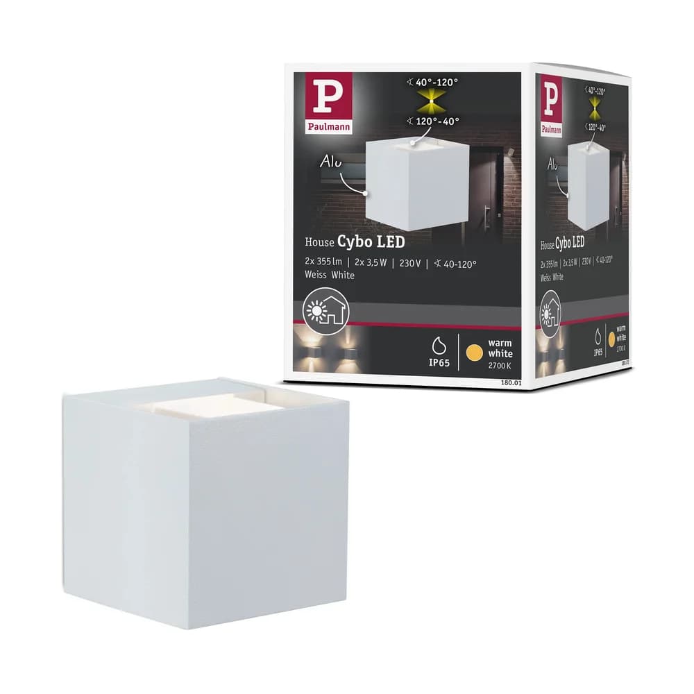 Paulmann LED Wandleuchte Cybo - Weiß