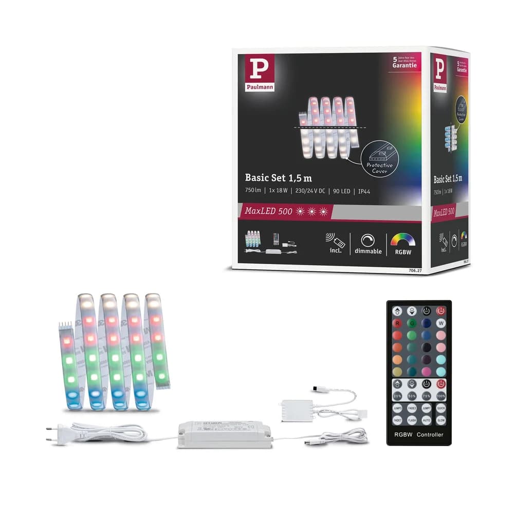 Paulmann MaxLED 500 LED Strip RGBW Basisset 1,5m