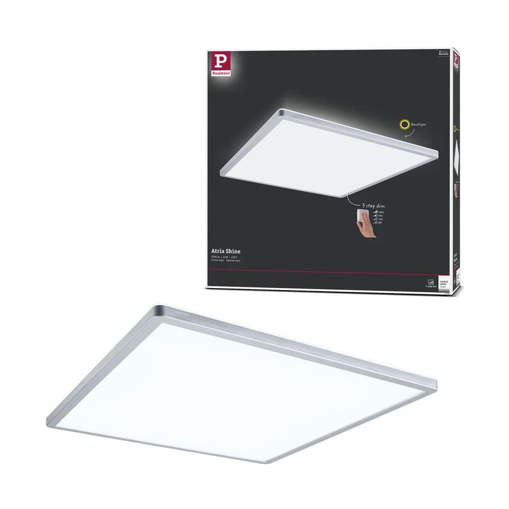 Paulmann LED Panel Atria Shine - Silber