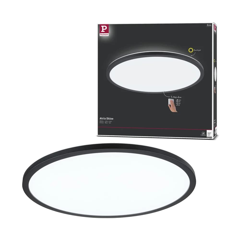 Paulmann LED Panel Atria Shine - Schwarz