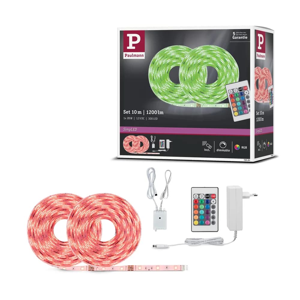 Paulmann SimpLED LED Strip RGB Komplettset 10m