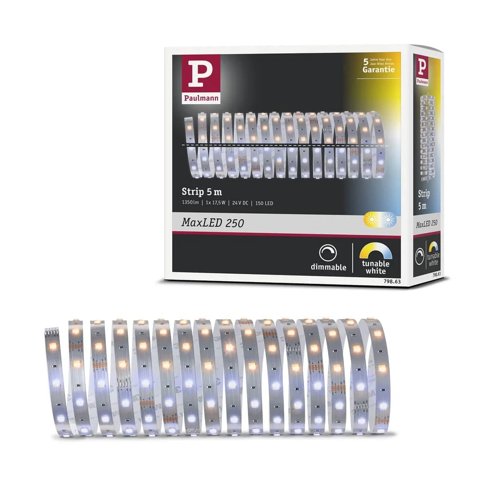 PLM 79863 - MaxLED 250 Stripe 5m TunW IP20 17,5W