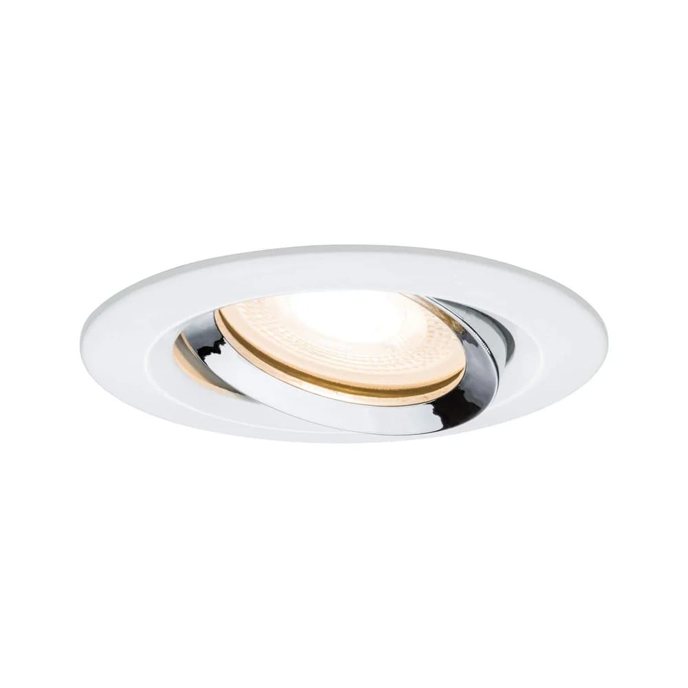 PLM 92903 - Einbauleuchte LED Nova, 1 x 7 W, 2700 K, weiß/chrom, IP65