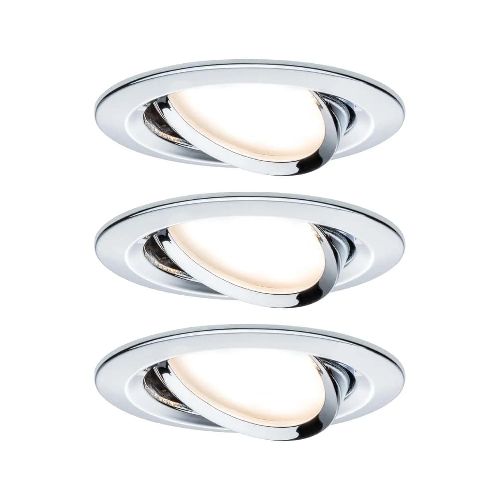 PAULMANN Prem EBL Coin Slim dim schw st LED3x6W