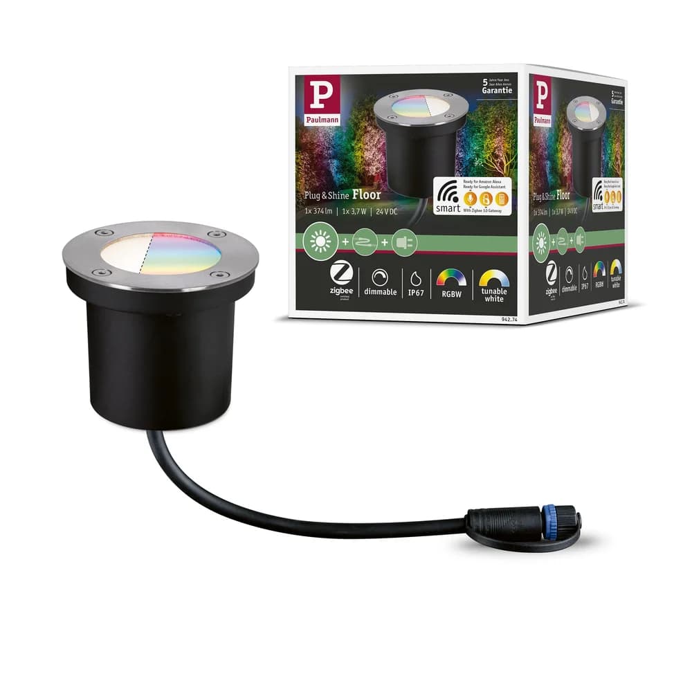 PLM 94274 - Plug&Shine Bodeneinbauleuchte IP65 RGBW