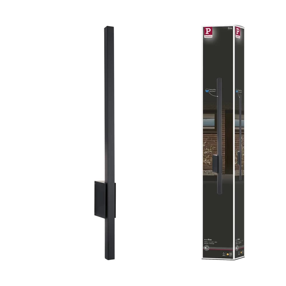 PAULMANN Outd. 230V Wand Natives 80 anthrazit