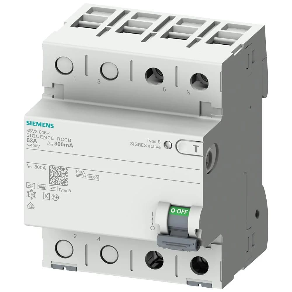 Siemens, Schutzschalter, FI-Schutzschalter