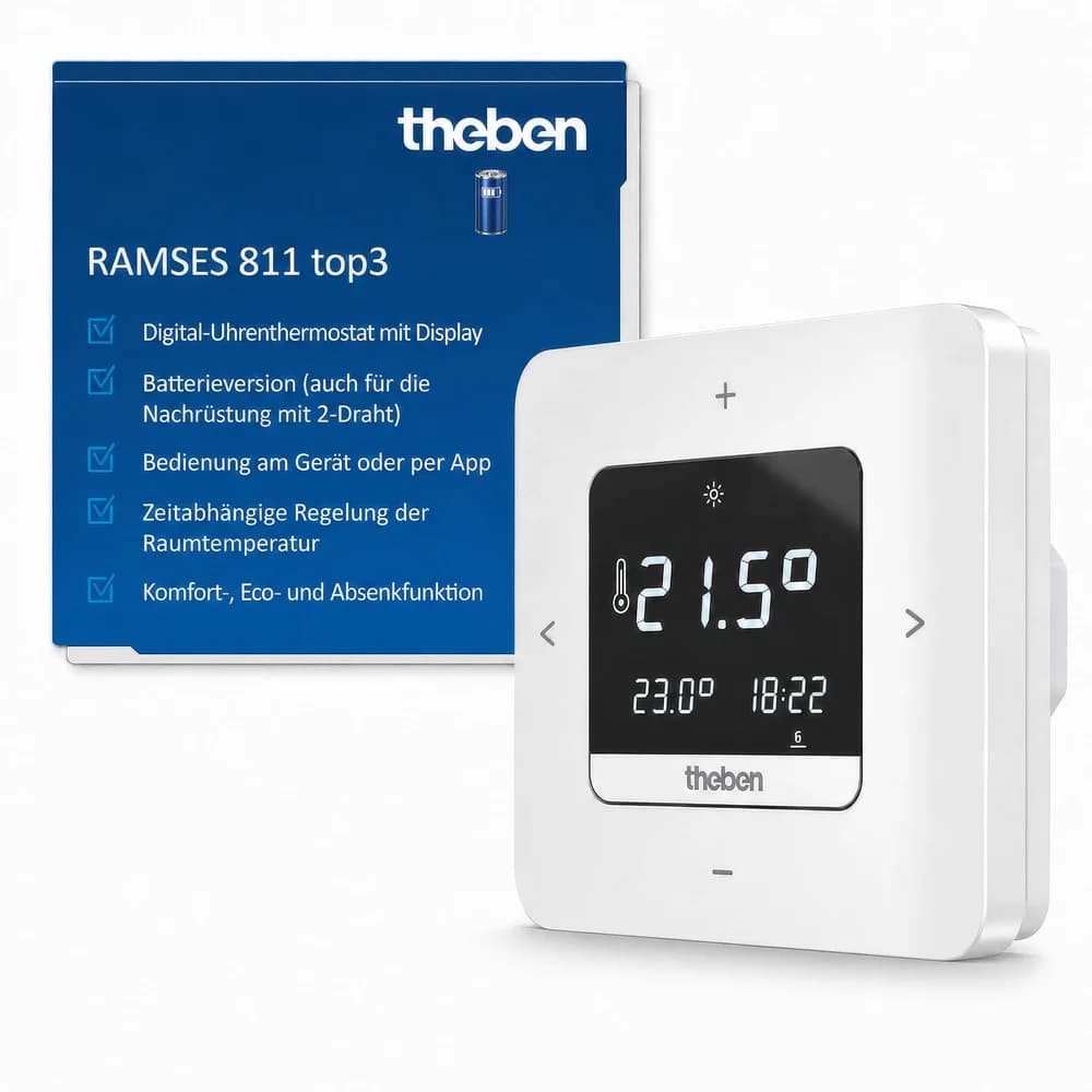 Uhrenthermostat Theben RAMSES 811 top3
