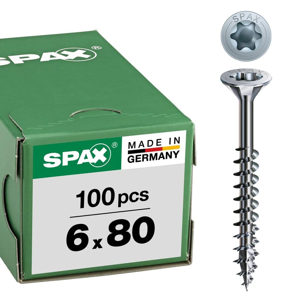 SPAX® T30 Senkkopf WIROX Universalschrauben, 6 x 80 mm