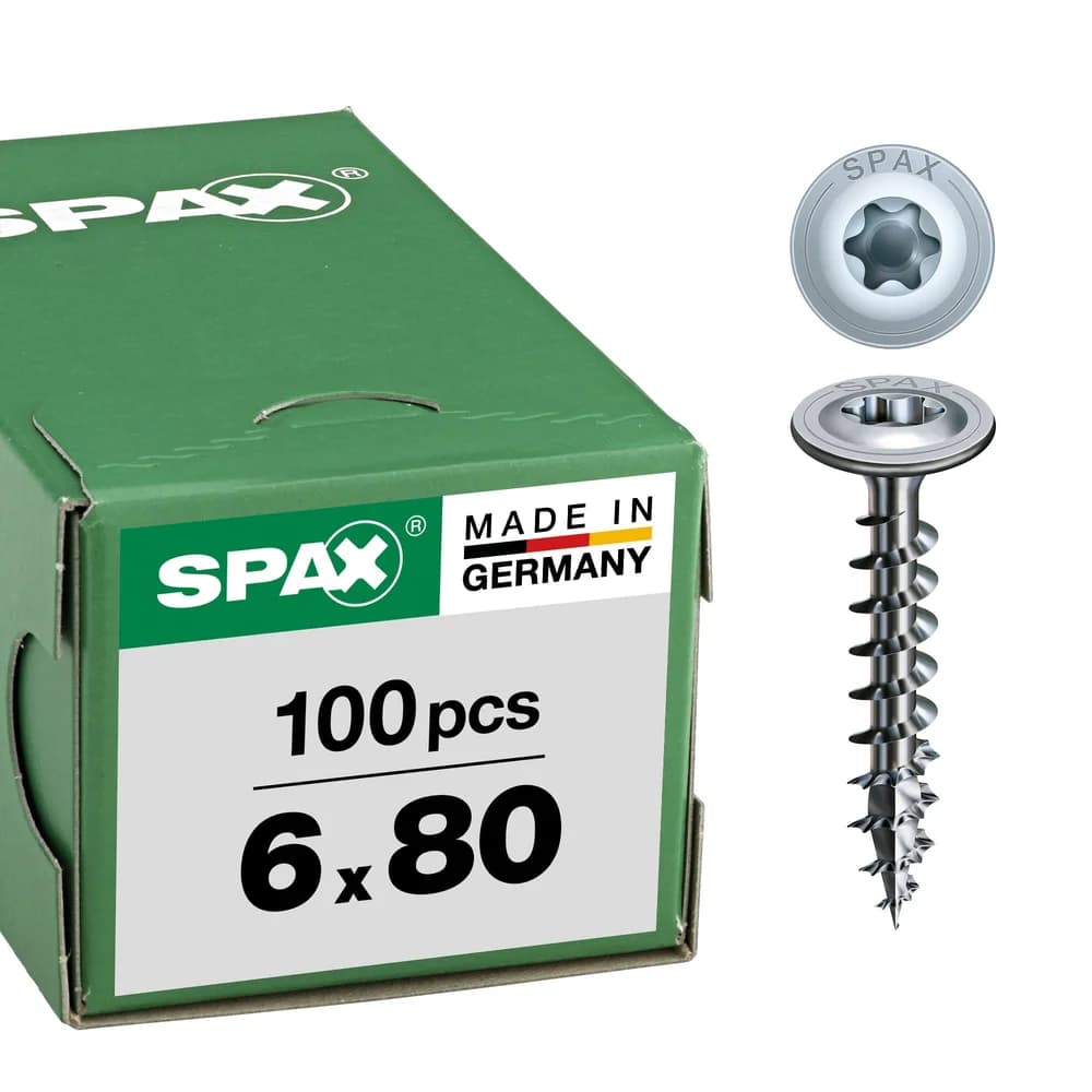 SPAX® Holzbauschrauben T30 6x80 100 St.