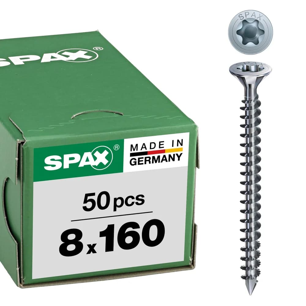 SPAX® Holzbauschrauben T40 Senkkopf WIROX 8 x 160 mm