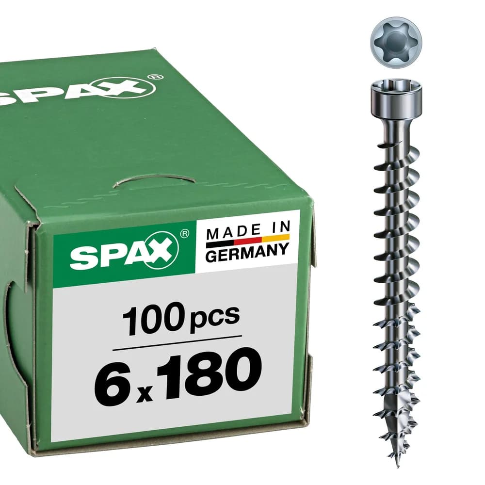 SPAX® Holzbauschrauben T30 6x180 100 St.