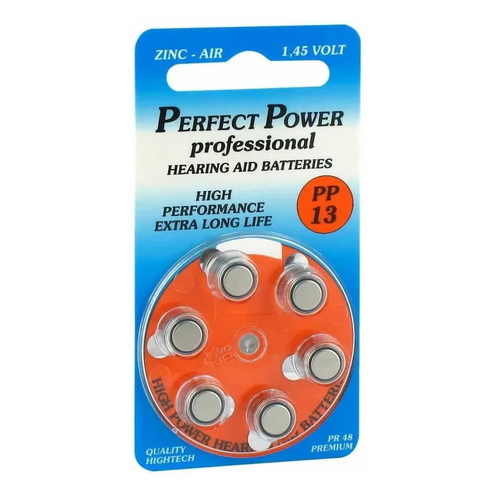 Batterien für Hörgeräte Power Pp 13