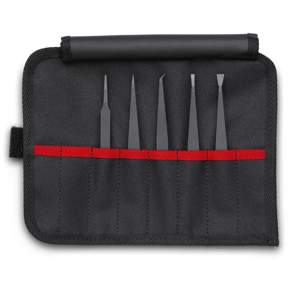 KNIPEX Kunststoffpinzetten-Set, ESD 5tlg