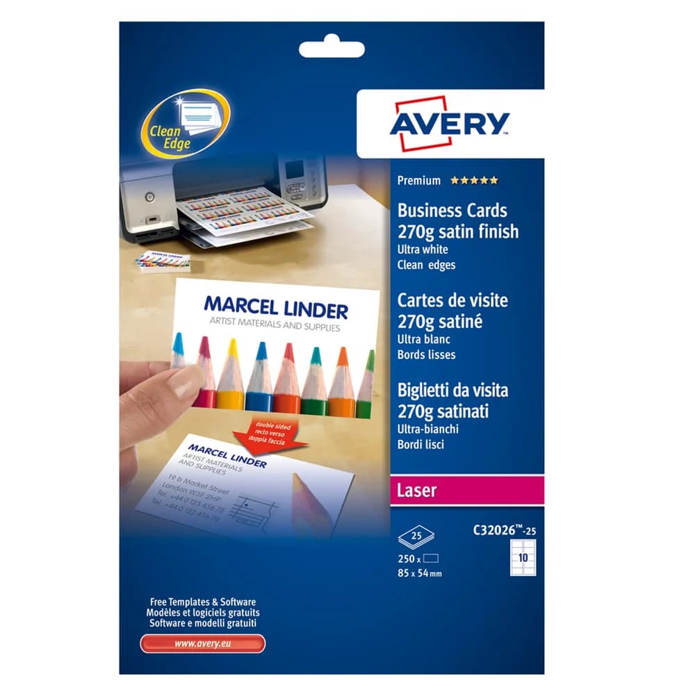 Avery Zweckform Visitenkarten