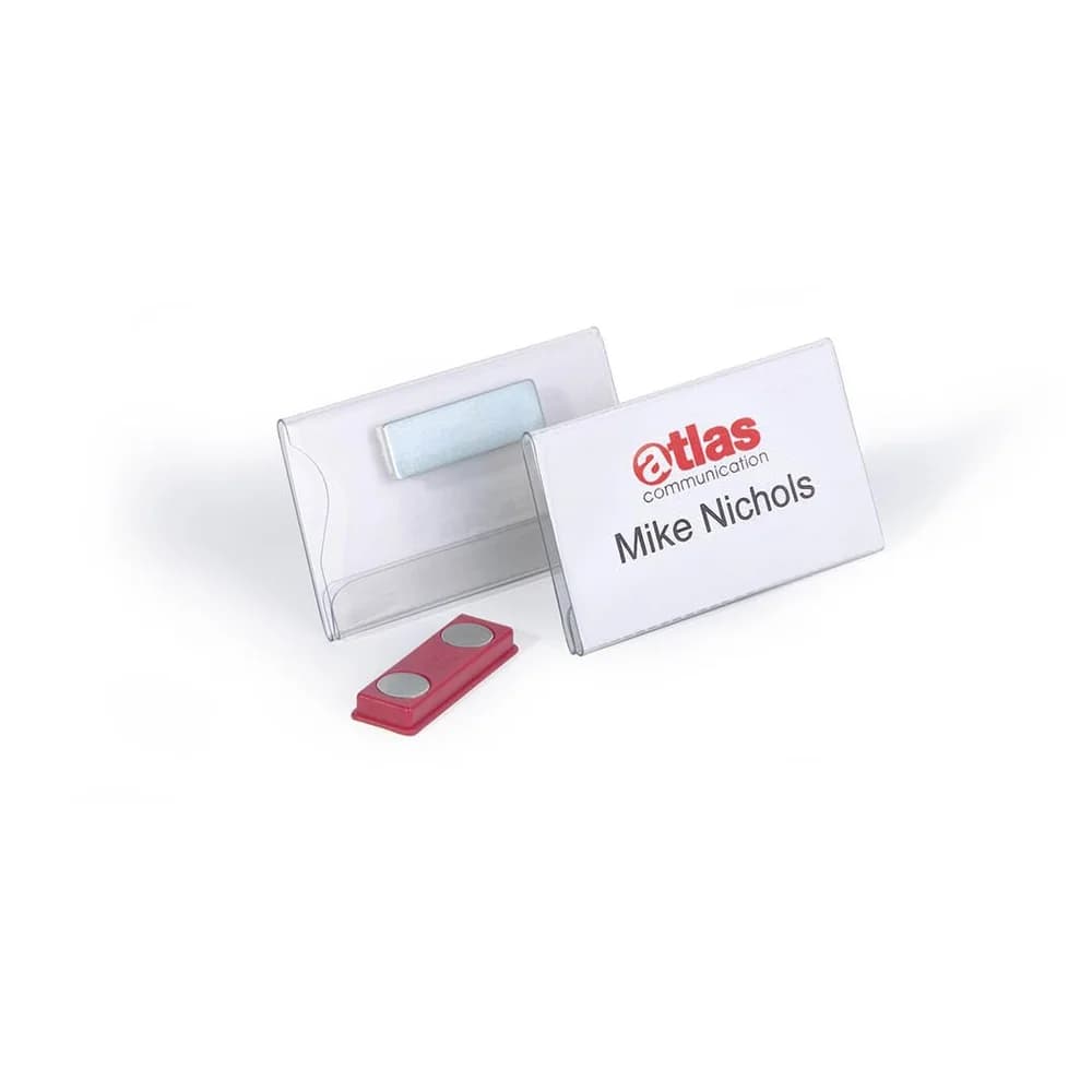 Namensschild 40x75 mm mit Magnet