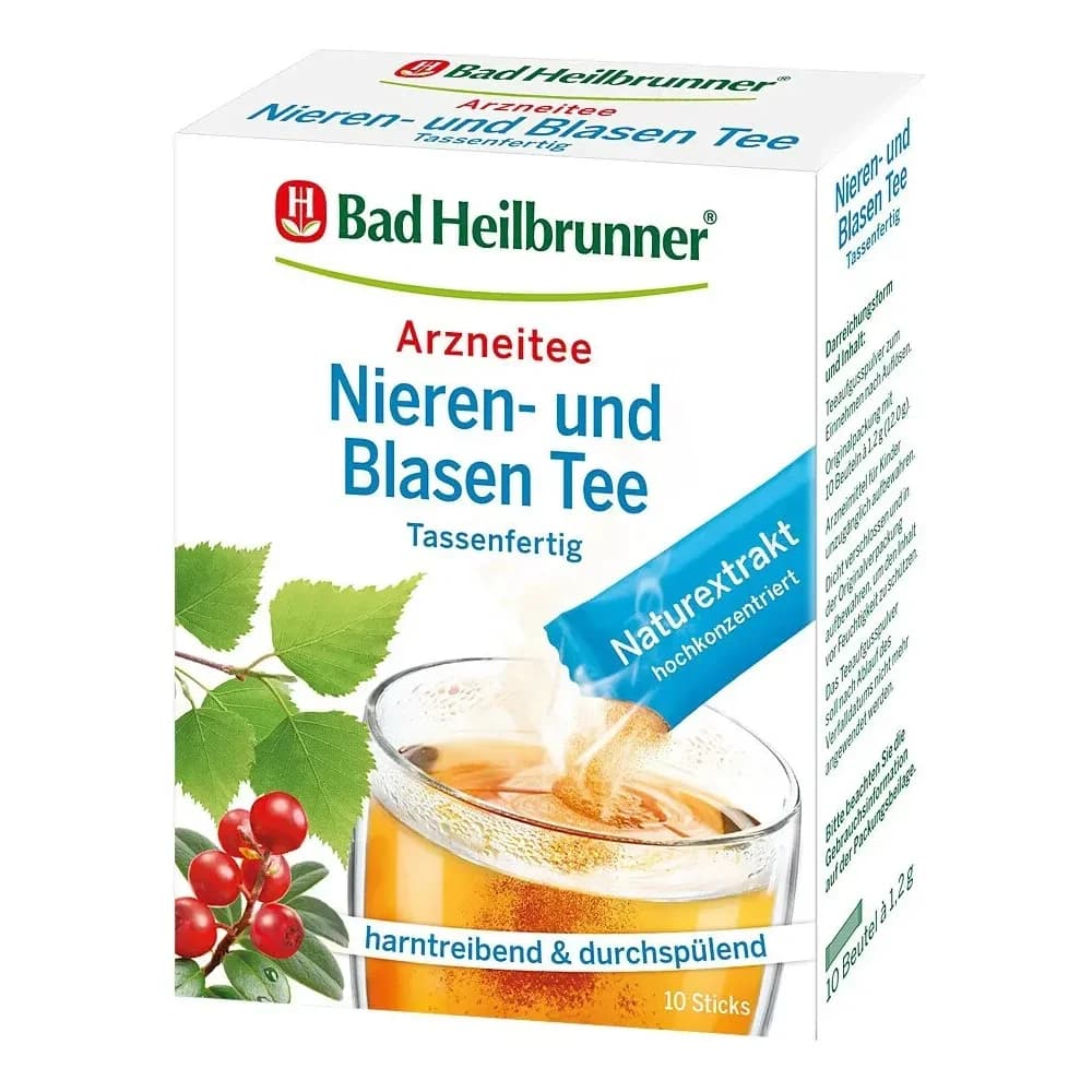 BAD Heilbrunner Nieren- und Blasen Tee t 10X1,2 g