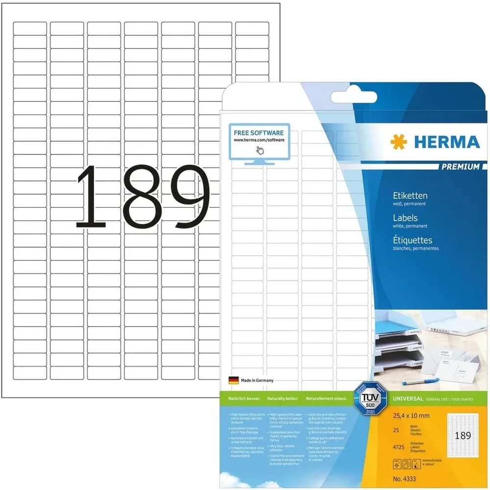 Herma 4725er-Pack Universal-Klebeetiketten »4333«
