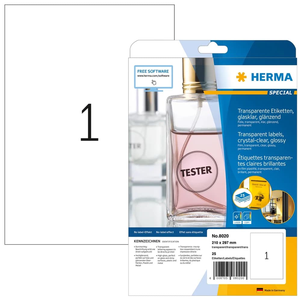 HERMA Folienetiketten 210,0 x 297,0 mm