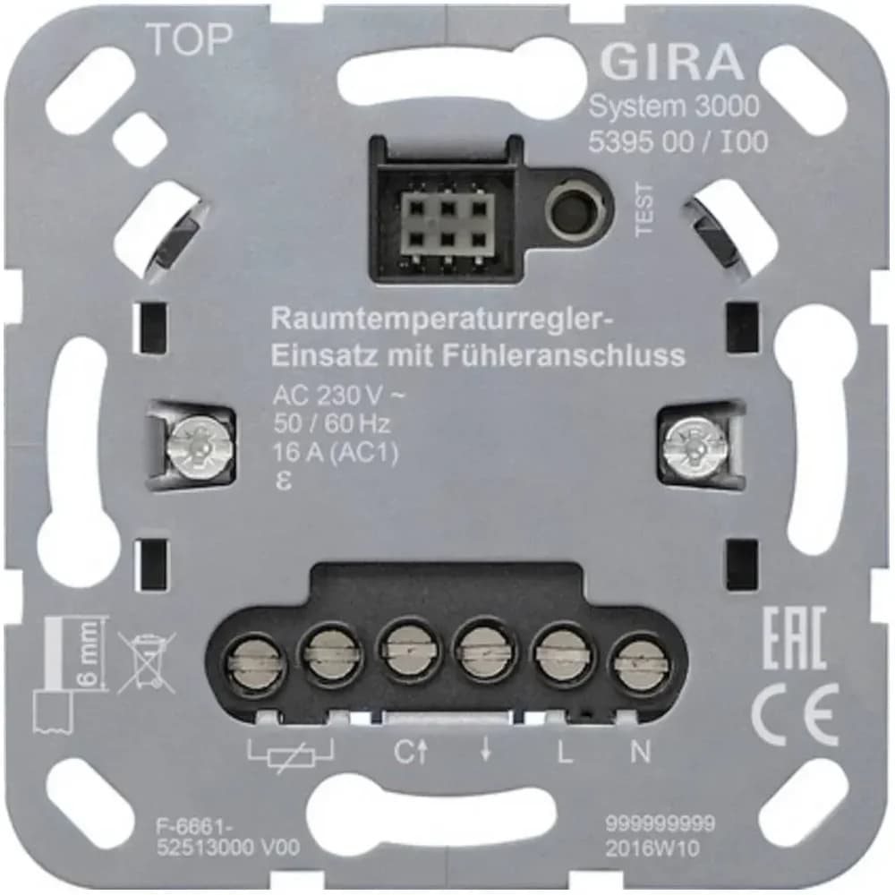 Gira Raumtemperaturreg.-Einsatz 539500