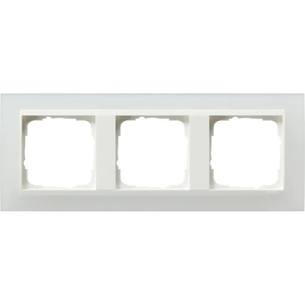 Gira Abdeckrahmen 3f.opak ws 0213334