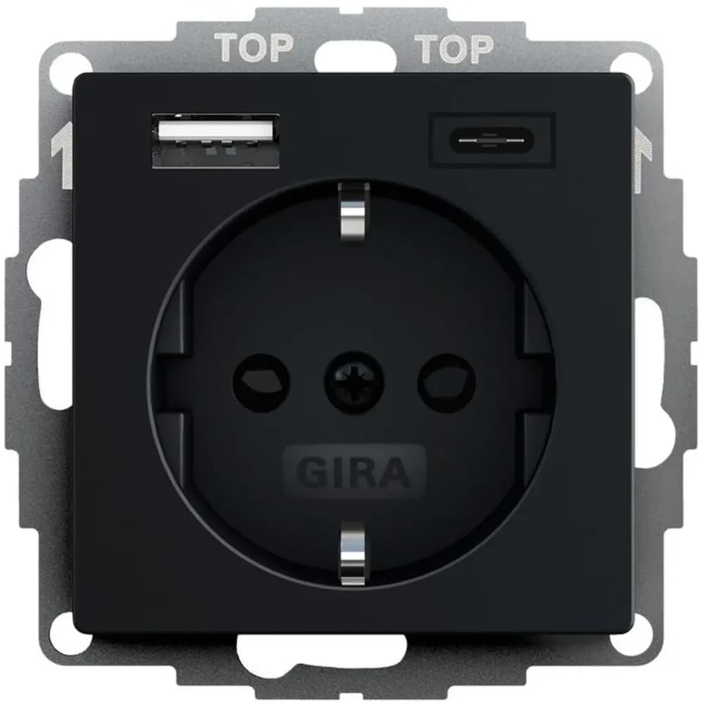 Gira Steckdose+USB 2459005