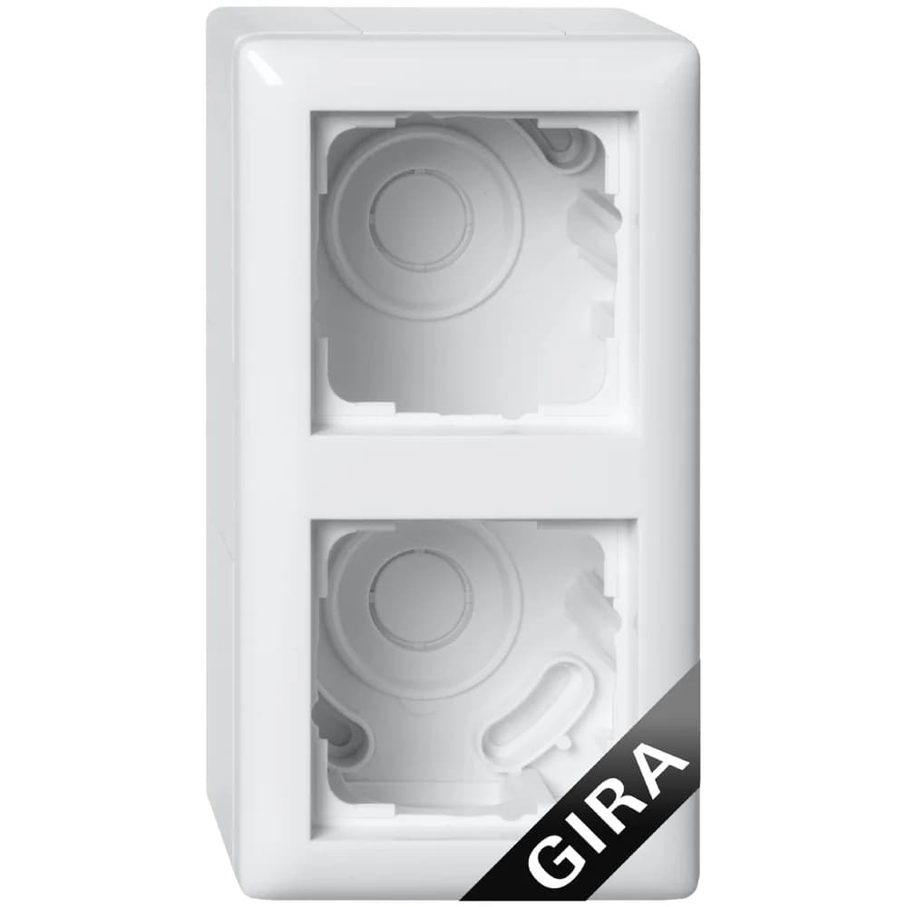 Gira AP-Gehäuse 2f + Rahmen 106203