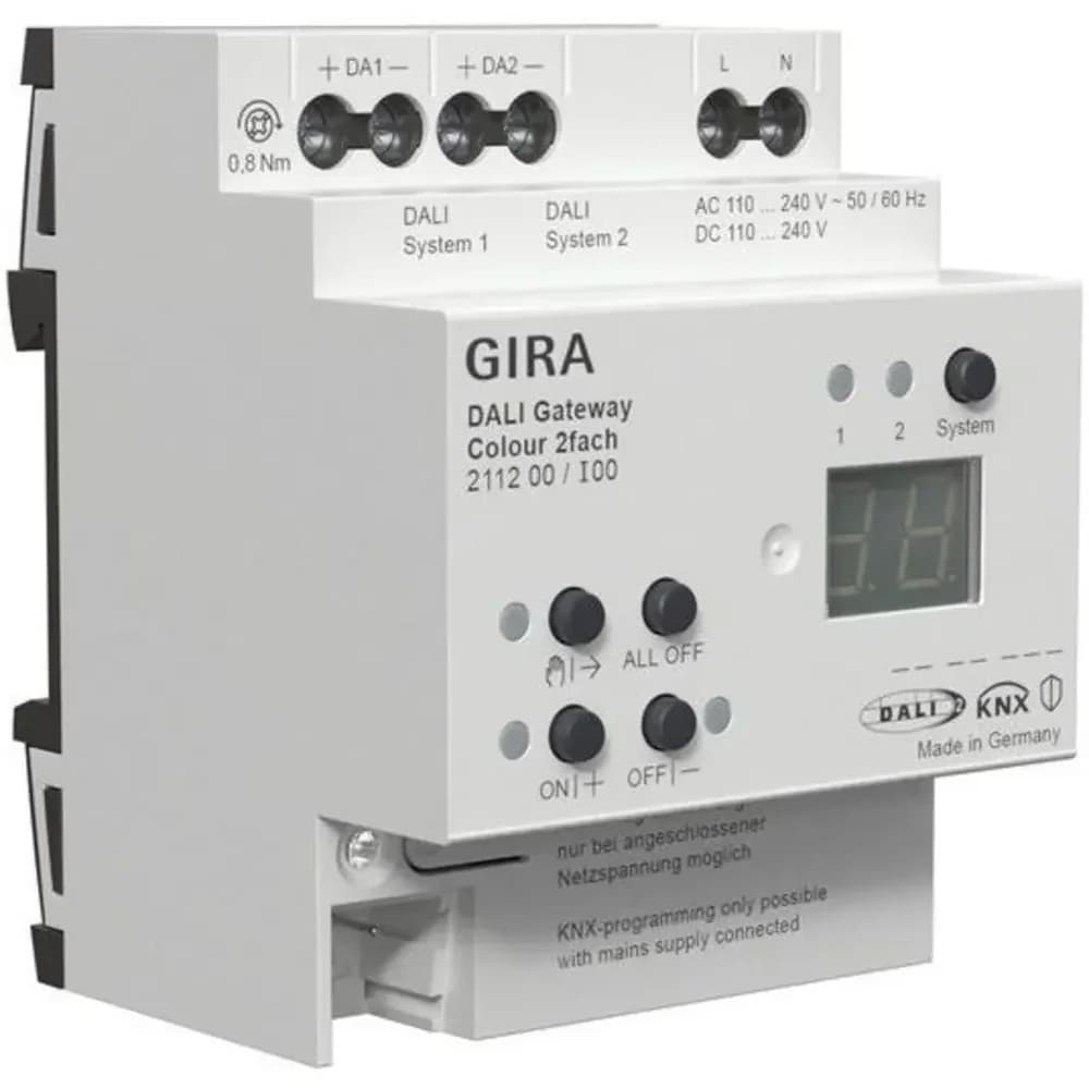 Gira DALI Gateway Colour 2f REG 211200