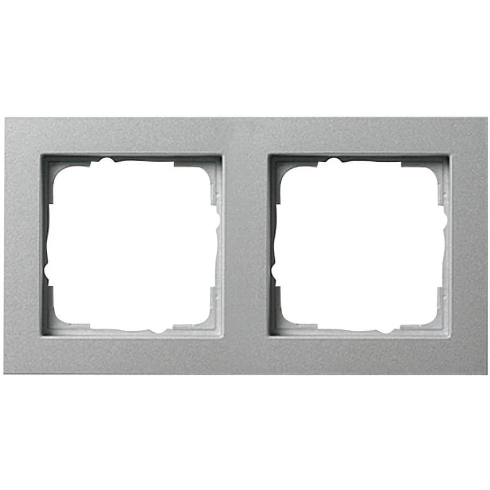 Gira Abdeckrahmen 2f.alu 021225