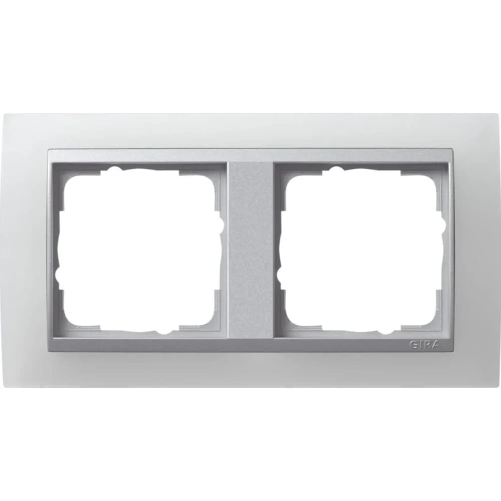 Gira Abdeckrahmen 2f.opak ws 021250