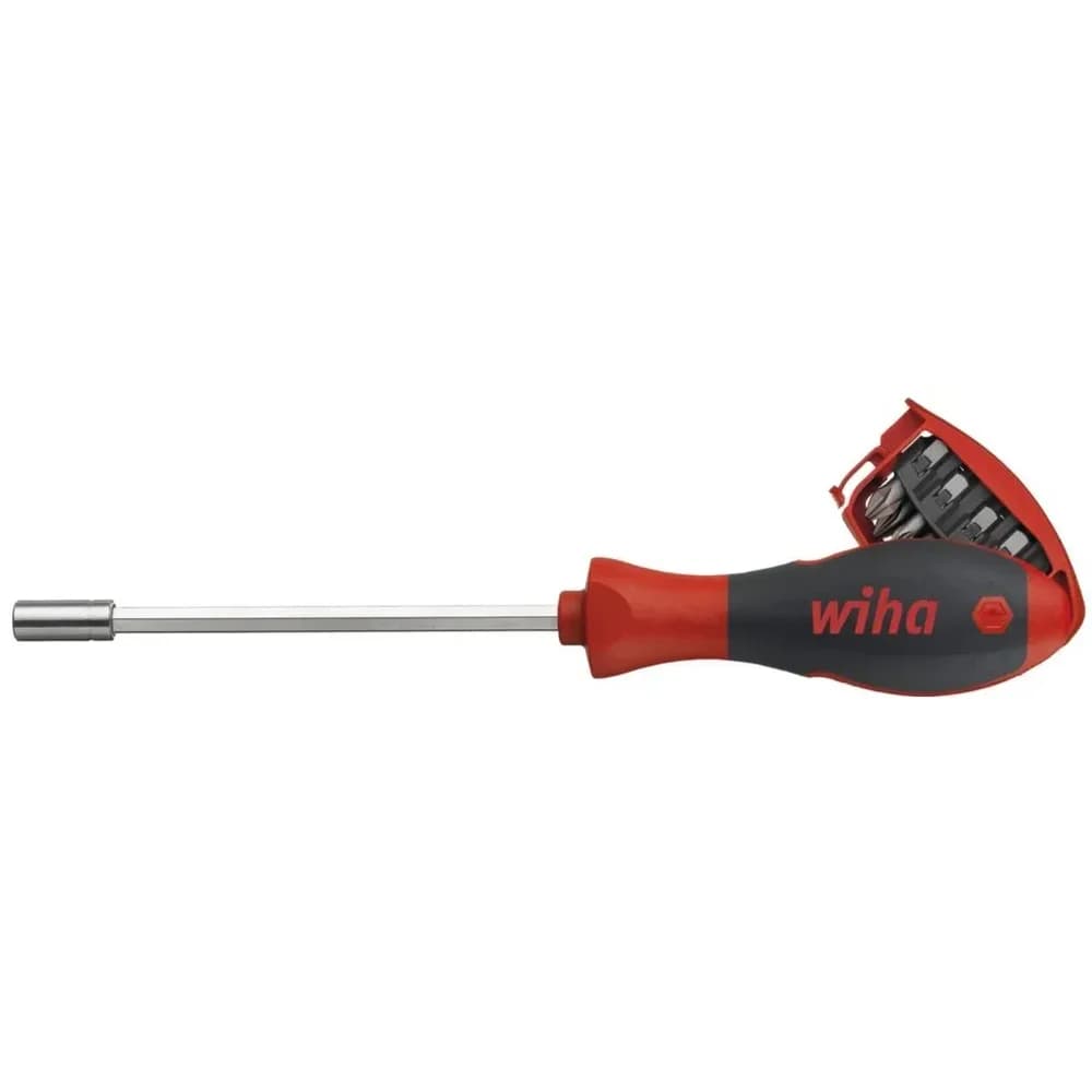 Wiha Schraubendreher mit Bit-Magazin 1/4“