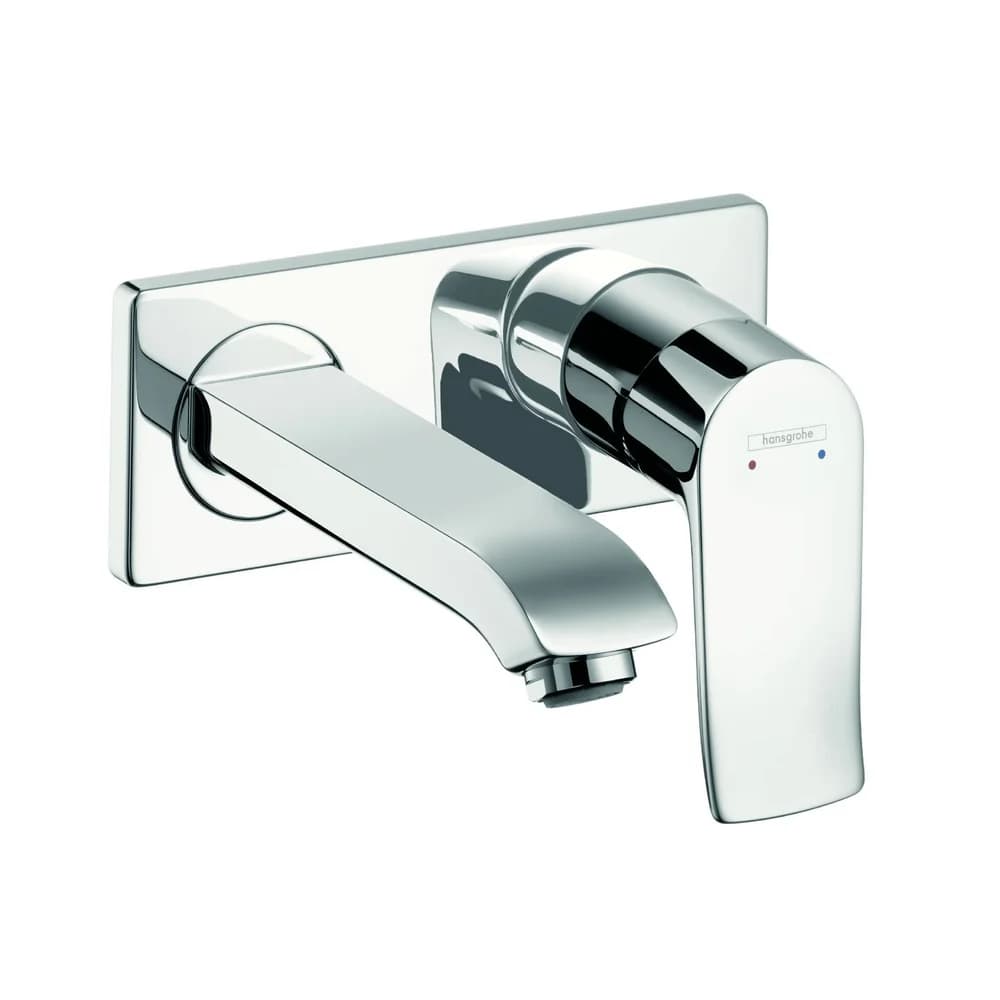 hansgrohe Waschtisch Armatur Metris 31251000 chrom, Unterputz, mit Auslauf 165 mm