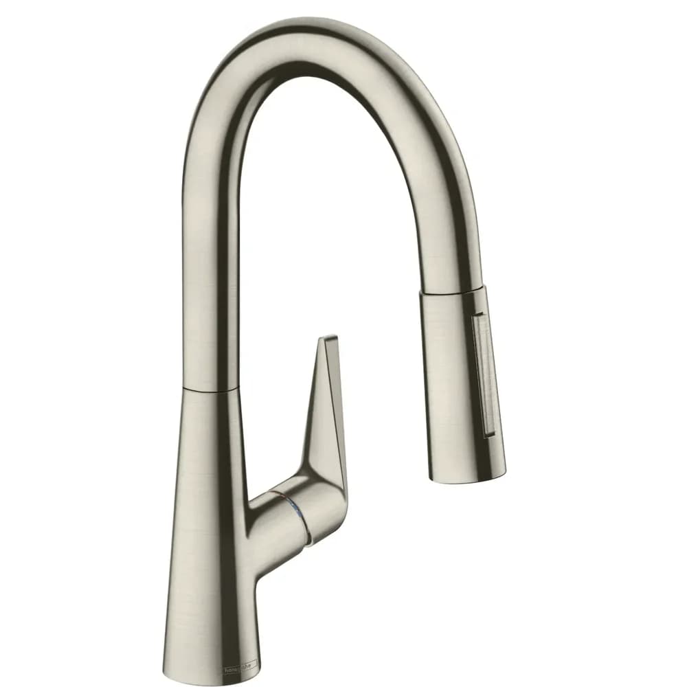 hansgrohe Talis M51 Einhebel-Küchenmischer 160, Ausziehbrause, 2jet, Edelstahl Finish
