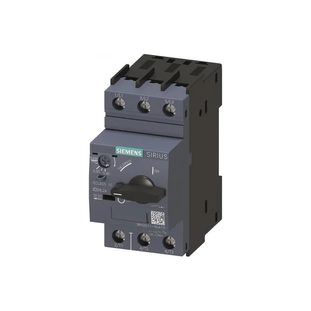 Siemens Motorschutzschalter 0,45-0,63 3RV2011-0GA10