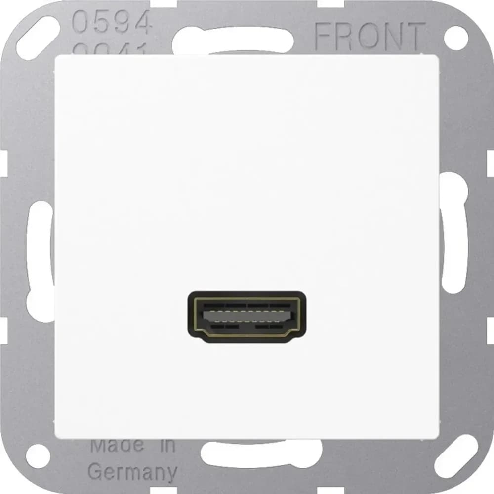 Jung Multimedia-Einsatz HDMI (alpinweiß)
