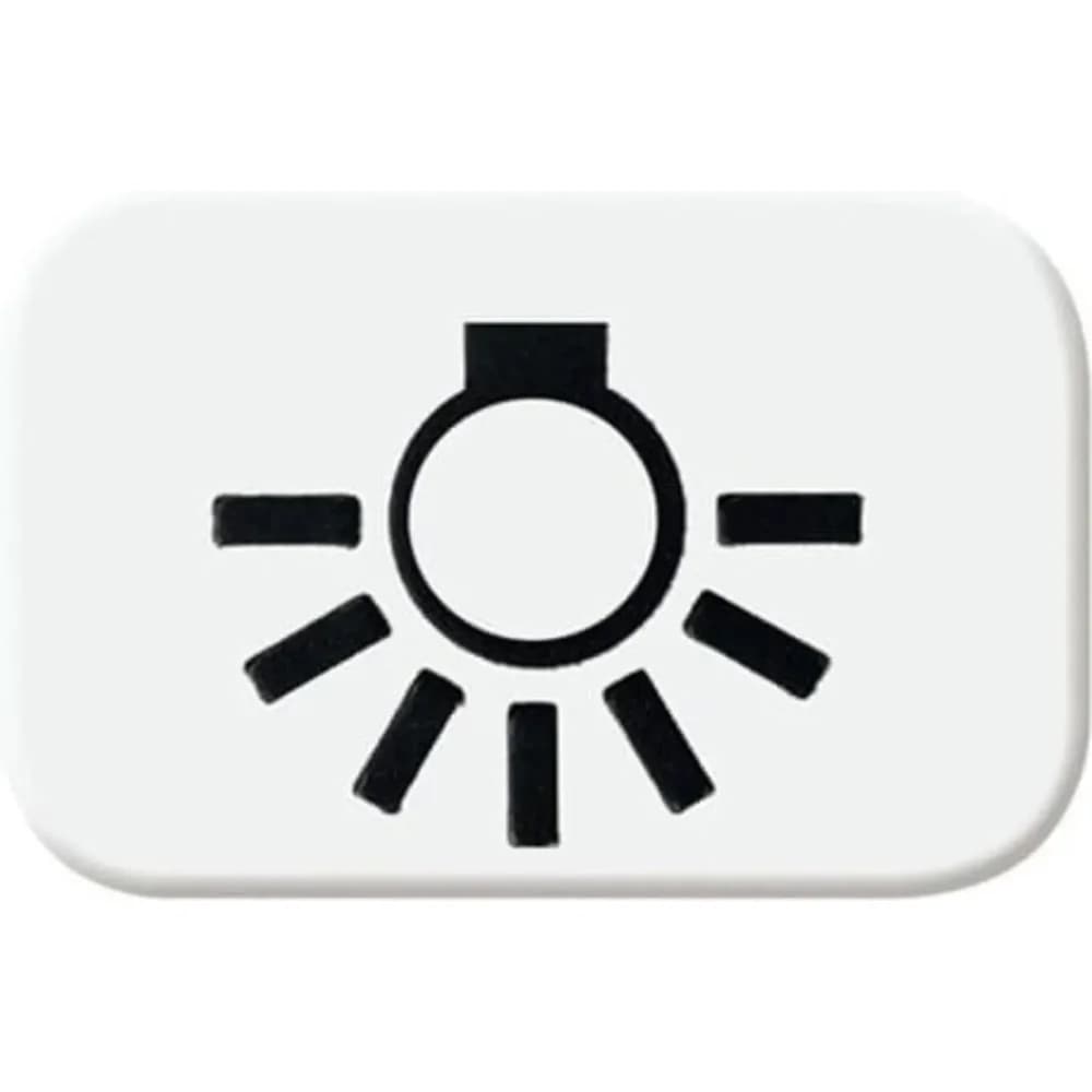 Tastersymbol "Licht" (alpinweiß)