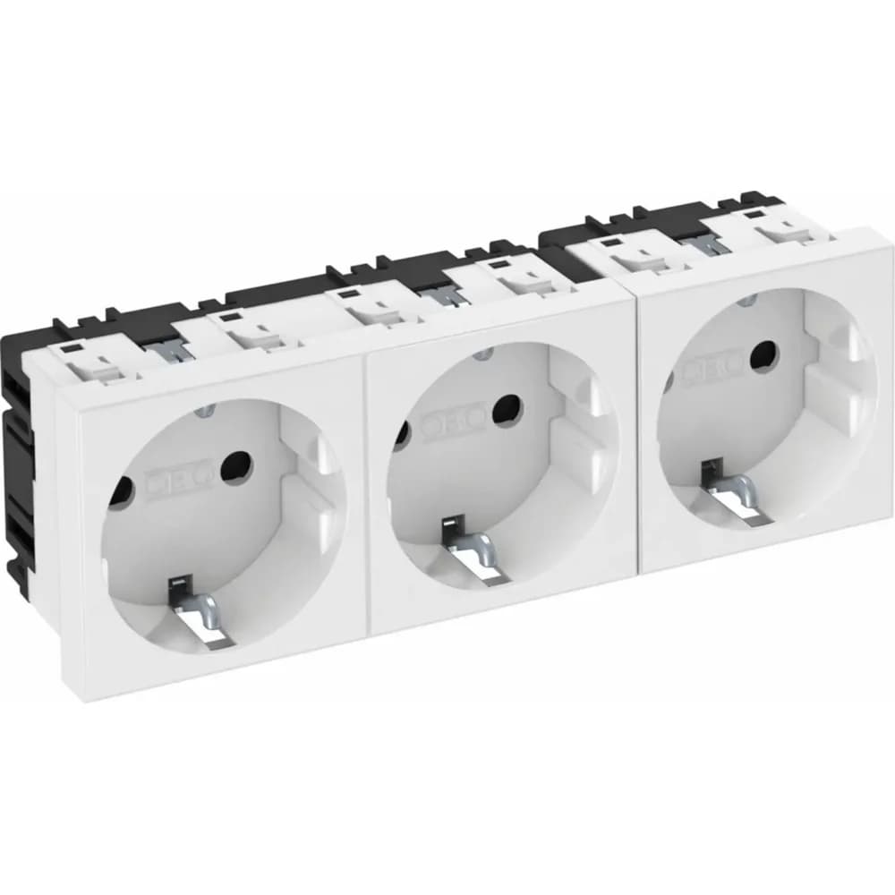 OBO Bettermann Steckdose 0 Grad, 3-fach STD-D0 RW3