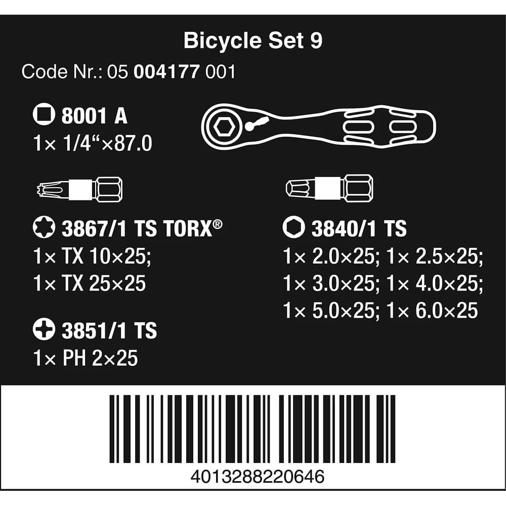 Wera Bicycle Set 9