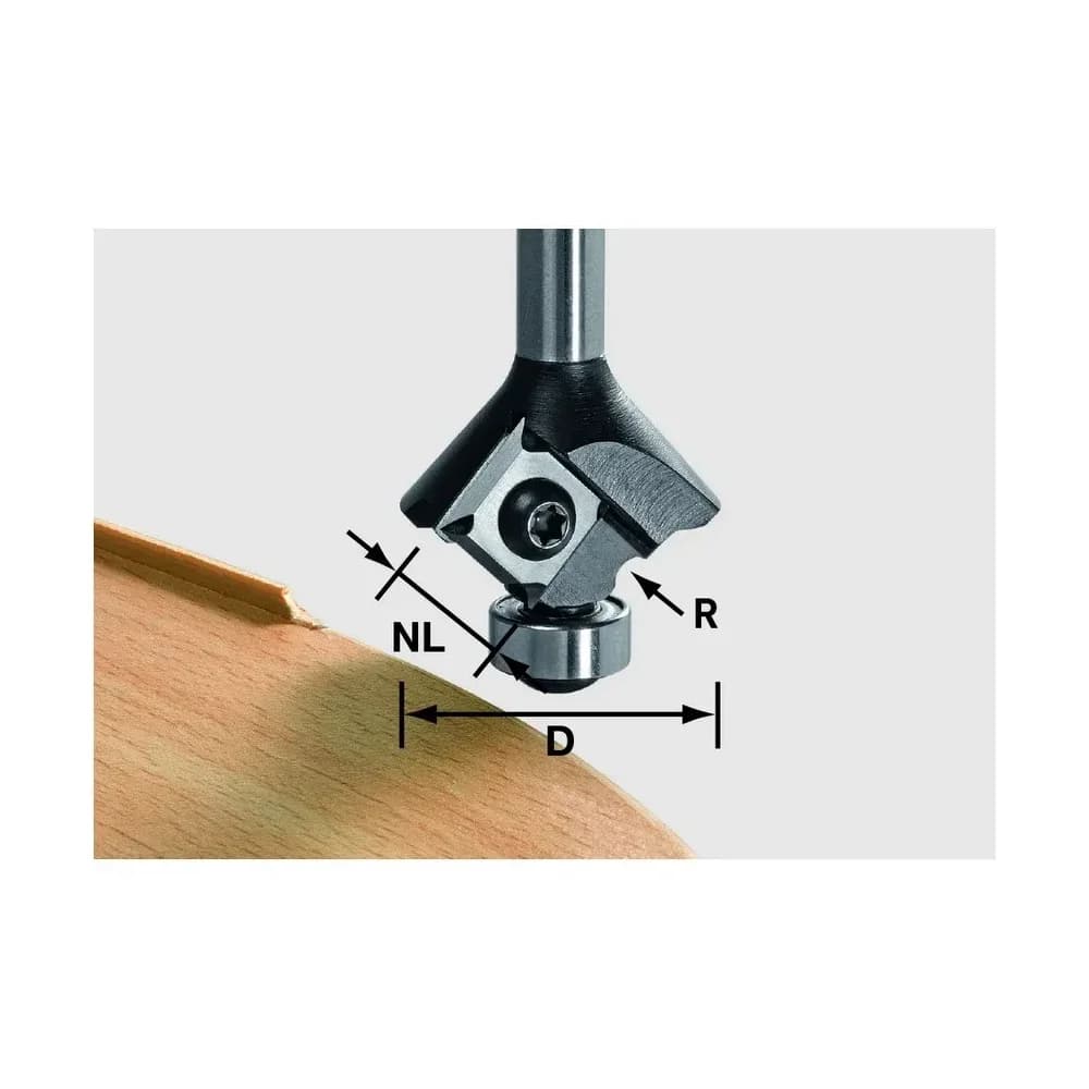 FESTOOL Wendeplatte-Abrundfräser S8 HW R2 D28 KL12,7OFK