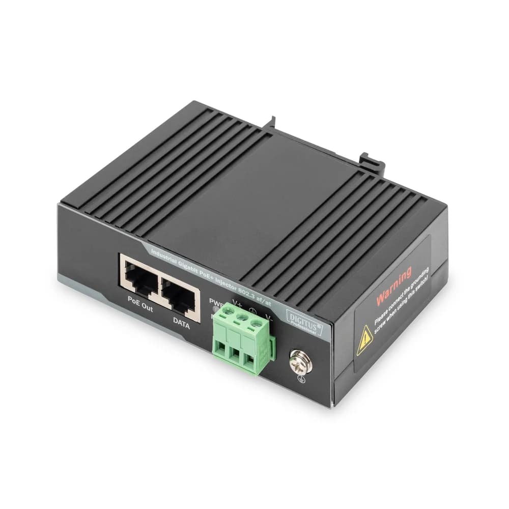 Industrial Gigabit Ethernet 60W PoE+ Injector