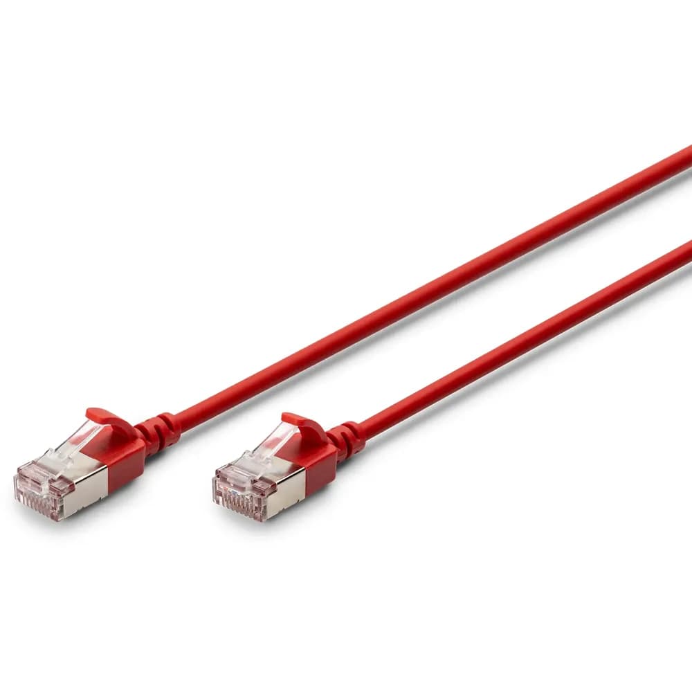patch cable - 30 cm - red - Rot - 0.3m