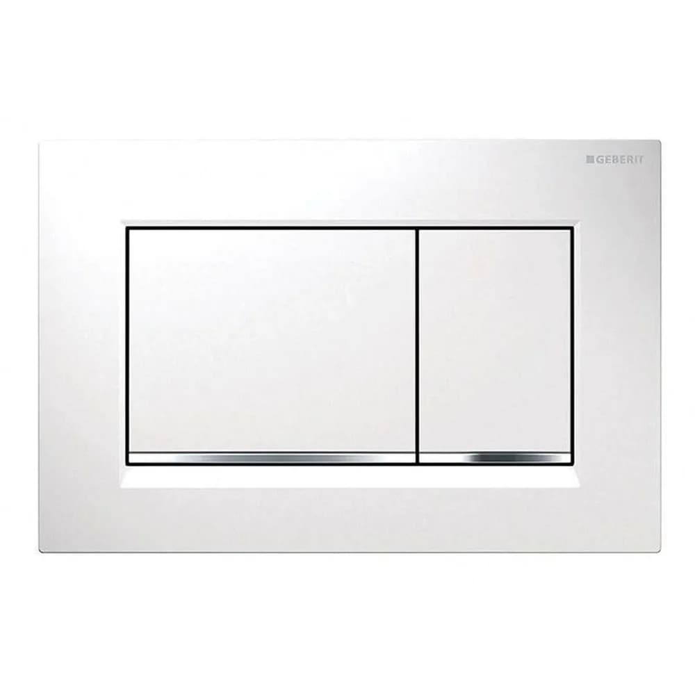 Geberit Betätigungsplatte Sigma 30 Weiß/Chrom