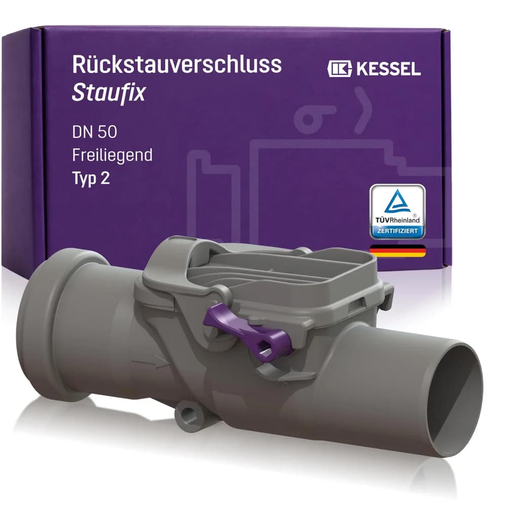 Kessel Rückstauverschluss Staufix DN 50 - 73050